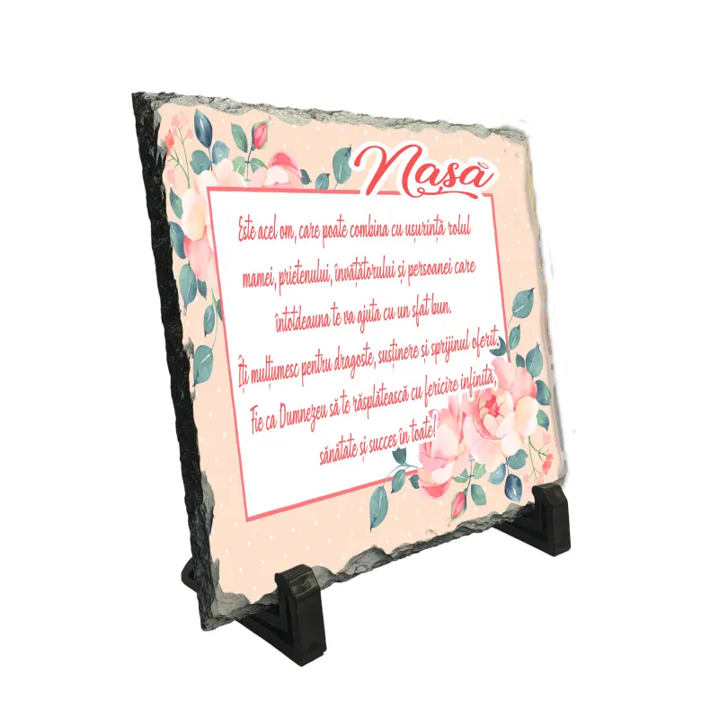 Nasa este acel om care poate ..., piatra ardezie personalizata, cu mesaj model pa036